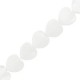 Naturstein Perlen Herz 10mm White